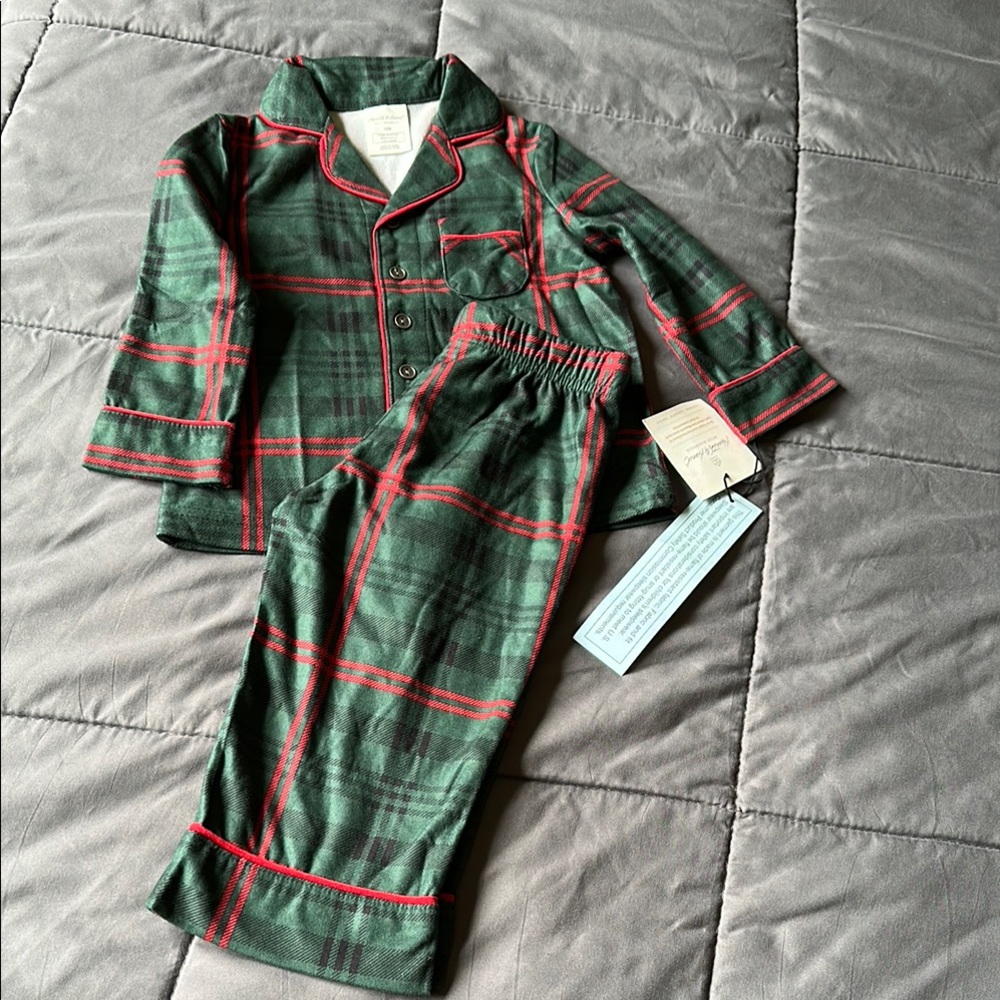 Hearth & Hand Green and Red Plaid Pajama Set